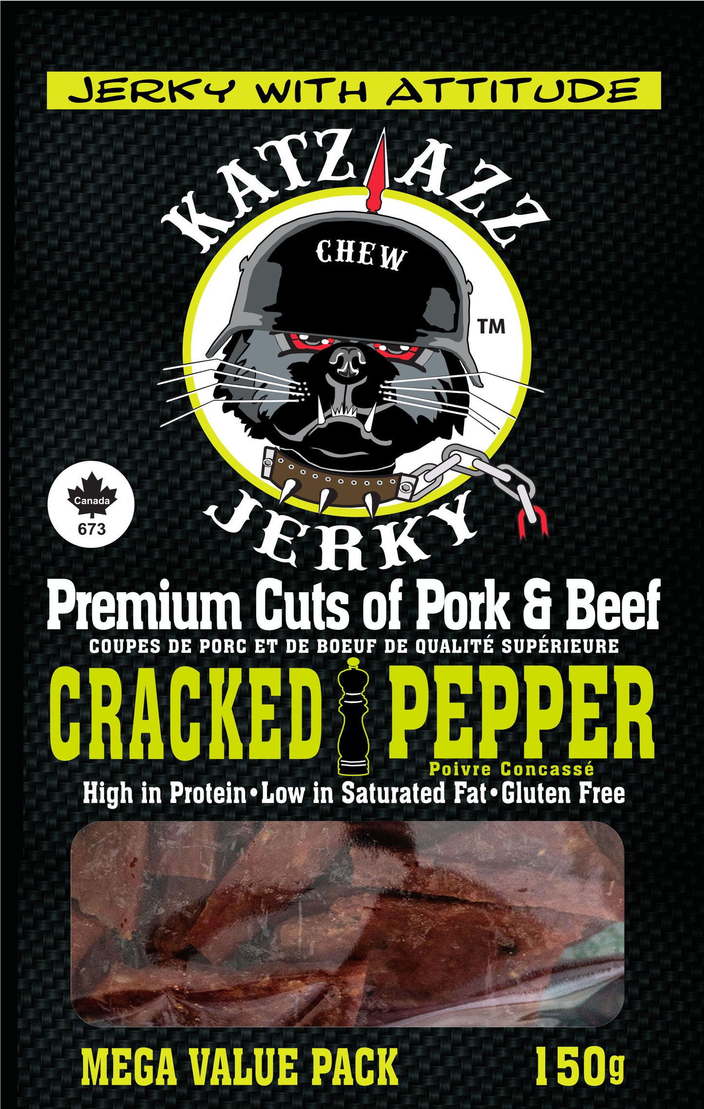 Cracked Pepper Jerky 150g CASE of 6